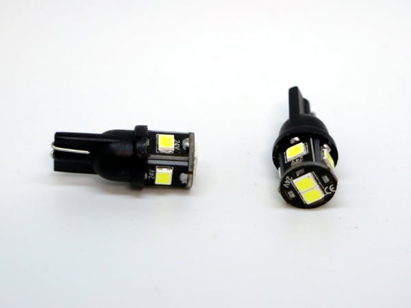 T10 w5w 24V, LED 6kpl 2835SMD 6000k sirulla, 24 volttia, 10-pack
