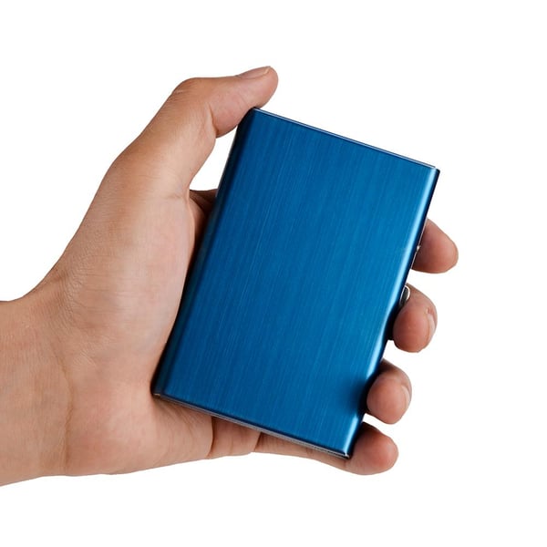 Stilren Eksklusiv stål Kortholder / Lommebok - RFID Sikker