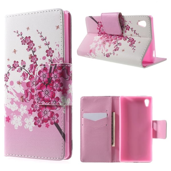 Sony Xperia Z5 Plum Blossom Lommebok - deksel