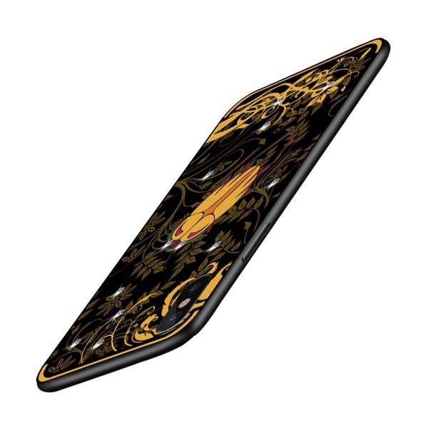 NXE Insektmønster Rhinestone Dekor TPU Cover til iPhone X - Cikade