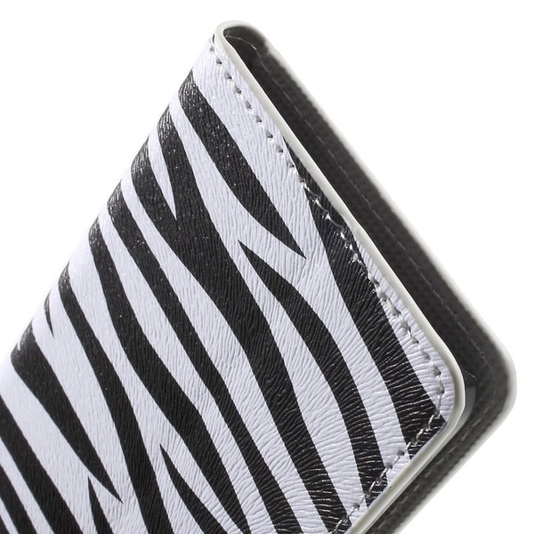 Microsoft Lumia 650 Lommebok - cover - Zebra