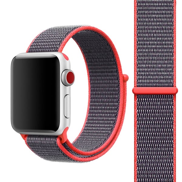 För Apple Watch 42mm Nylon Loop med kardborreknäppning