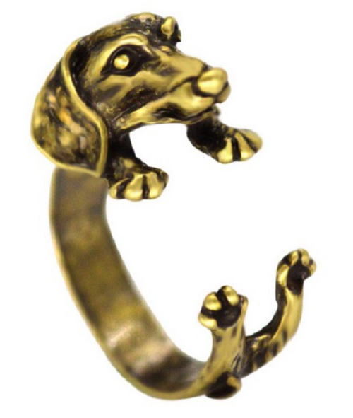 Ring TAX Hund djurälskare Guld/Brons