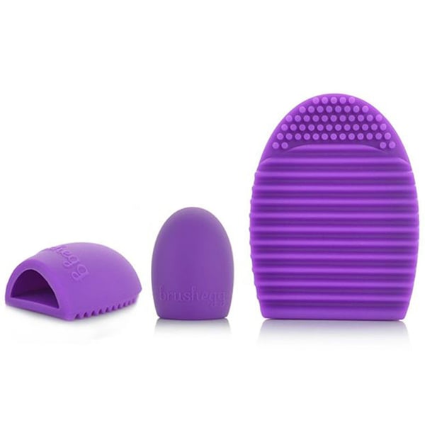 Brushegg, brushcleaner - renser makeup børster 6 farver