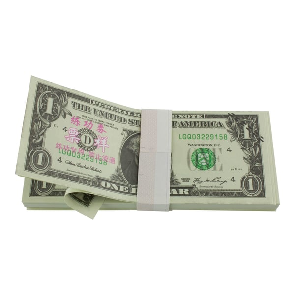Lekepenger - 1 Amerikansk dollar (100 sedler)
