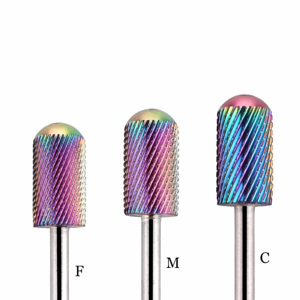 Bits for elektrisk fil - 3 størrelser - Avrundet - Bor