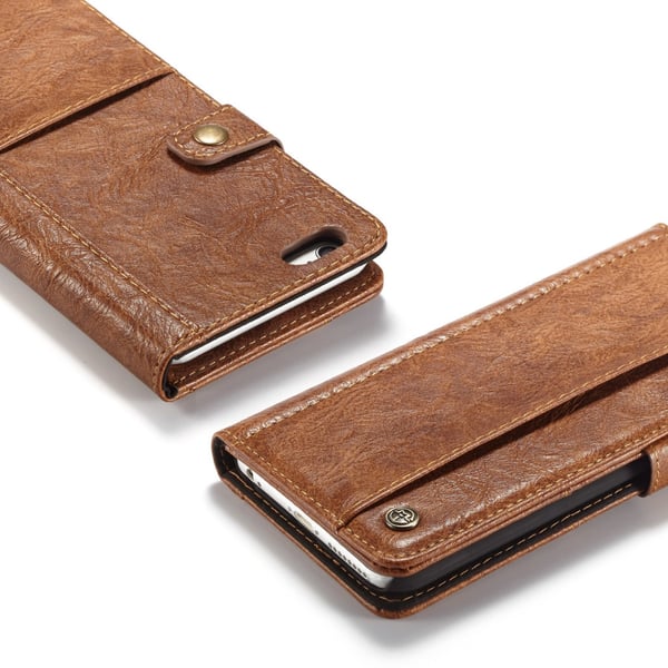 CaseMe til iPhone 6 & 6S Crazy Horse tekstur læderetui