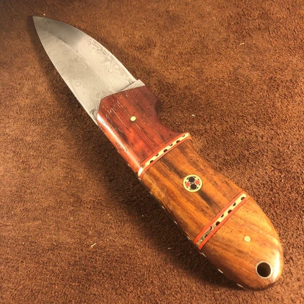 Håndlavet jagtkniv Damaskus