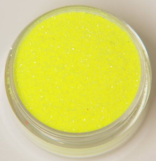 Negleglitter - Finkornet - Gelégul - 8ml - Glitter