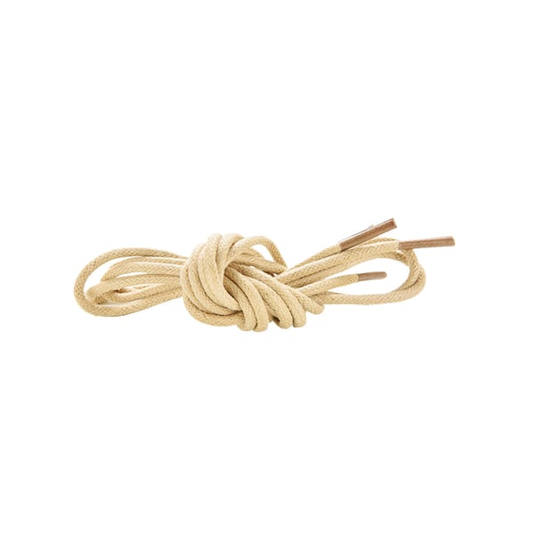 Kengännauhat - Vanilja - Beige - Pyöreät vahatut [80 cm]