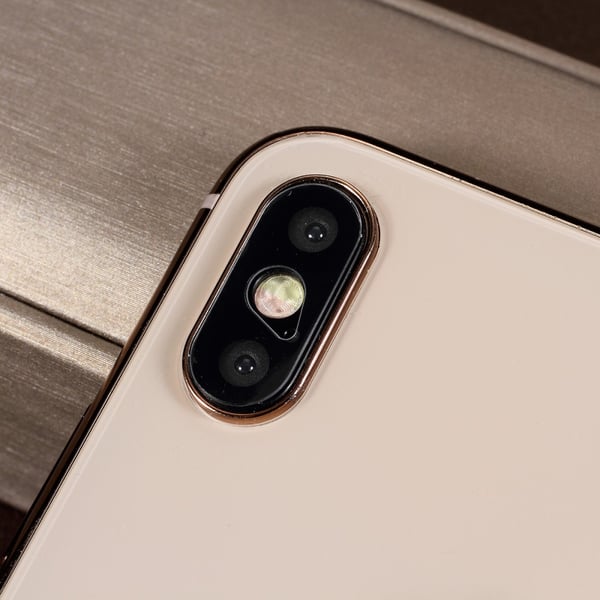 Beskyttende herdet glass for kameralinse til iPhone XS Max