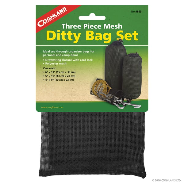 förvaringspåsar mesh, 3-PACK COGHLANS MESH DITTY BAG SET CG9869