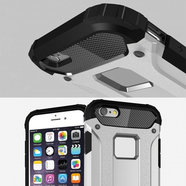iPhone 6/6s - Deksel/Mobildeksel - Tøff - Sølv