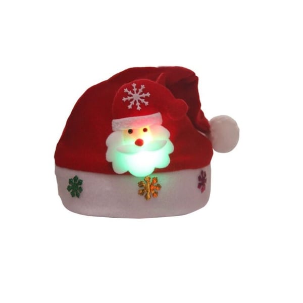 Nisselue med Blinkende Motiv - Julenisse