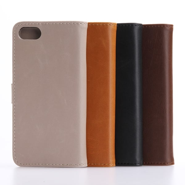 Iphone 8/7/SE (2020) Retro Lommebok - deksel/deksel - Beige