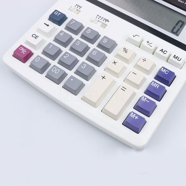 DS - 200ML Solar og batteri Dobbelt strømforsyning Desktop Calculato