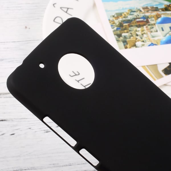 Lenovo Moto G5 Deksel Plastdeksel Gummiert - Svart