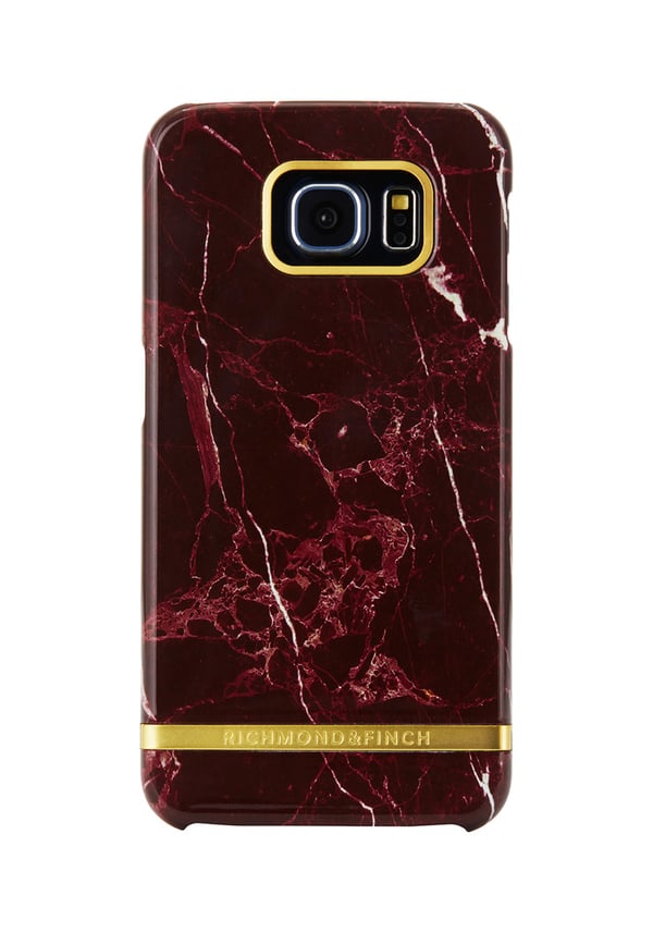 Richmond & Finch Deksel til Samsung Galaxy S6 - Rød Marmor