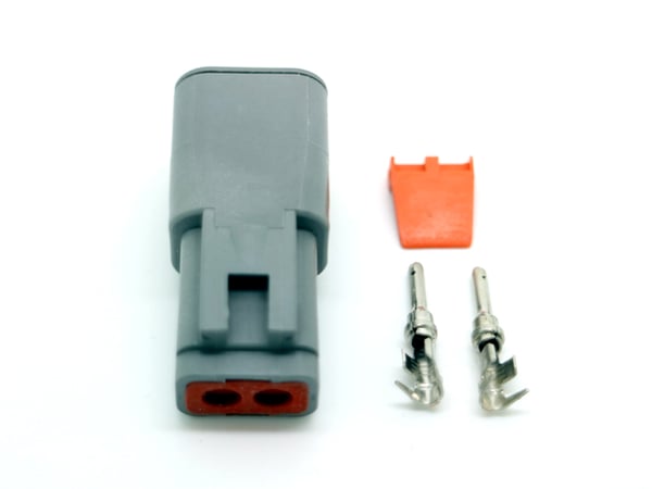 DTP-liittimet DT DT-P Deutsch kaapeleille 2-5 mm² uros + naaras liitinkotelo