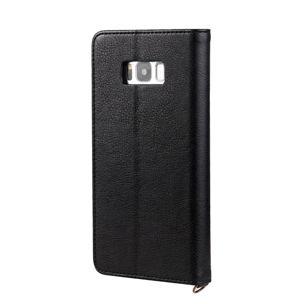 CMAI2 Litchi Lommebok - cover til Samsung Galaxy S8 Plus - Sort