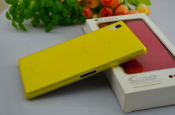 Sony Xperia Z1 L39h Skydd Skal Case Gul