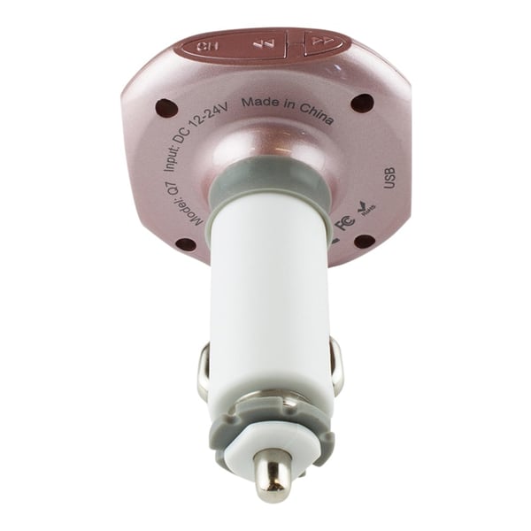 FM-sender med Bluetooth for Bilen - Rosa