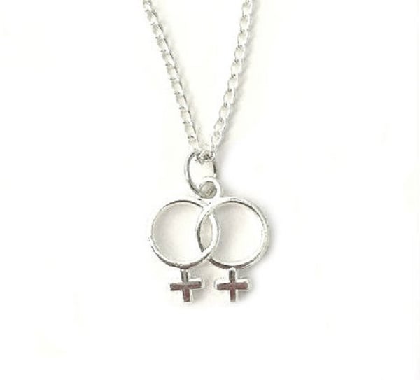 Halsband - Regnbågssmycke - Kvinnosymbol - Female - Pride