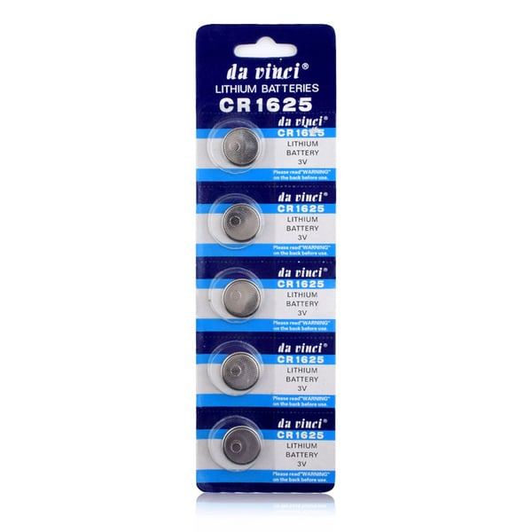Alkalisk knappcellebatteri CR1625 stor pakke