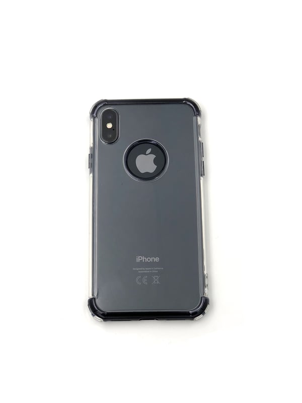 Extra tåligt design silikonskal | färgade kanter iPhone X/XS