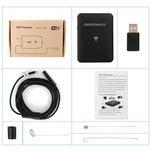 20M WIFI inspeksjonskamera for Android iPhone, Android, Windows