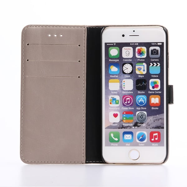 Iphone 8/7/SE (2020) Retro Lommebok - deksel/deksel - Beige