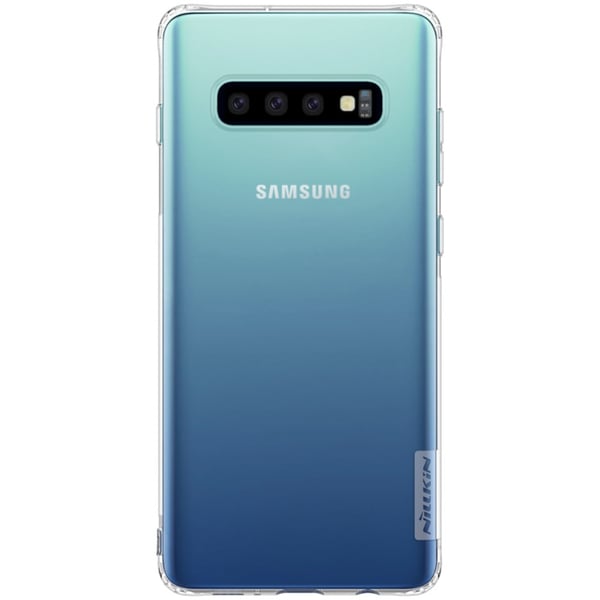 NILLKIN Nature TPU-suojakuori Samsung Galaxy S10+ -puhelimelle - Valkoinen