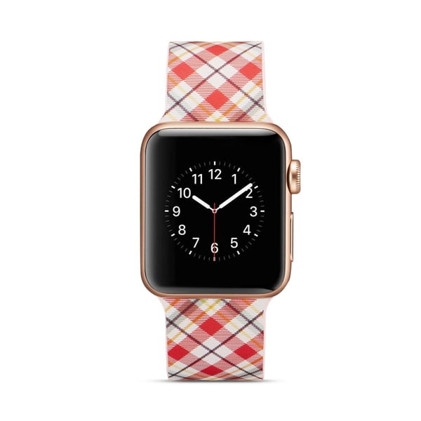 Silikon klokkerem til Apple Watch 4 44mm, 3/2/1 42mm - gitter