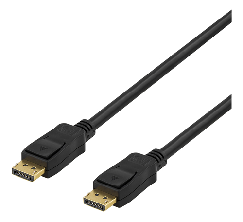 DELTACO DisplayPort - kabel, 5m, 4K UHD, DP,1.2, svart
