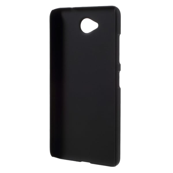 Microsoft Lumia 650 Rubberized Hård Plast Skal - Musta