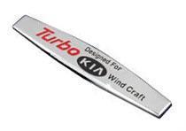 Kia Turbo Chrome metall emblem till bilen  styling