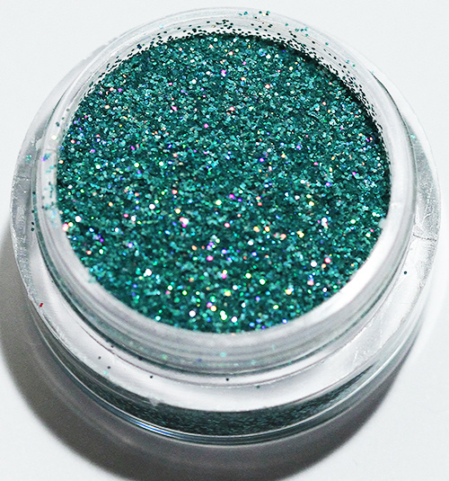 Negleglitter - Finkornet - Isblå - 8ml - Glitter
