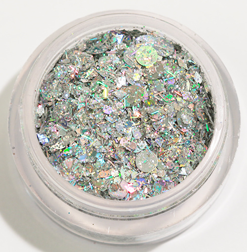 Negleglitter - Mix - Sølv lækker - 8ml - Glitter