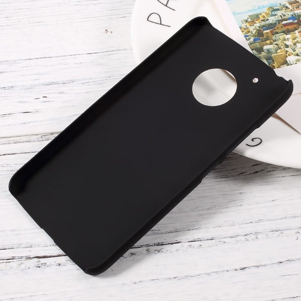 Lenovo Moto G5 Deksel Plastdeksel Gummiert - Svart