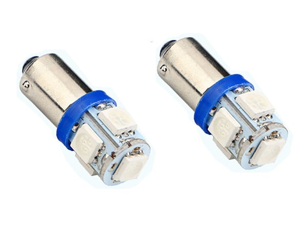 BA9S sininen Led 5kpl SMD5050 siru 2-pack T4W muotoilu BA9S sininen Led 5kpl SMD5050 siru 2-pack T4W muotoilu