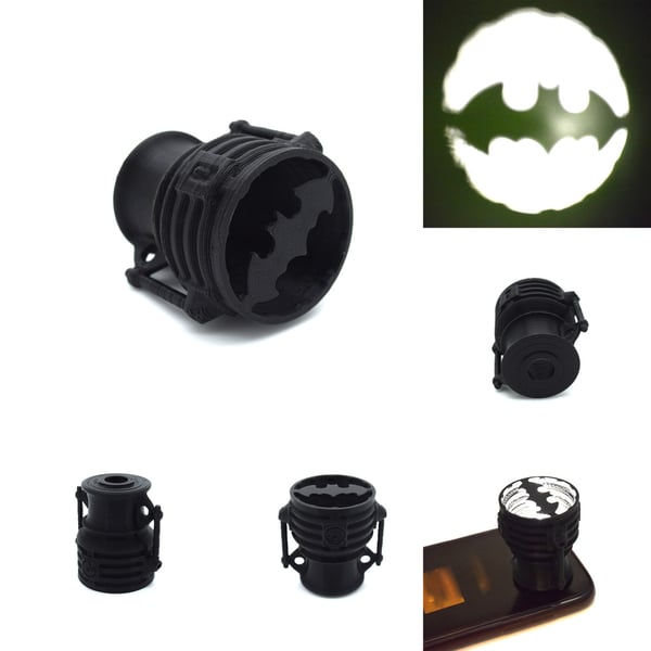 Bat Signal Mobil Blits Batman Kall Lys Svart