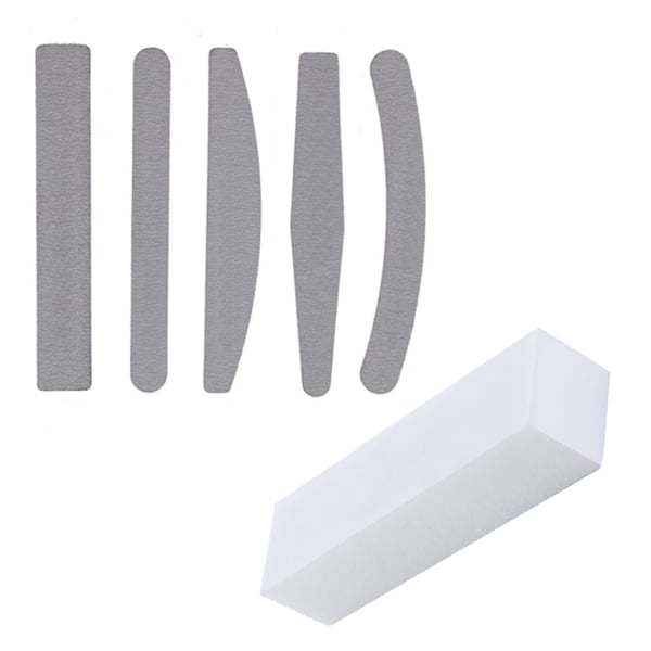 5 dobbeltsidige neglefiler - 100/180 + Bufferfil