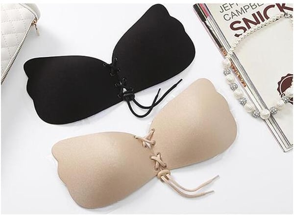 Selvklebende Push-Up bh, Usynlig støtte - Beige