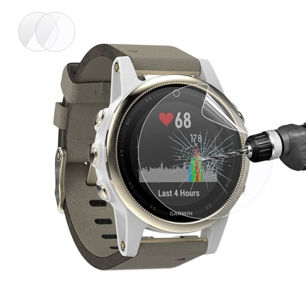 2 - pack HAT PRINCE Garmin Fenix 5S Soft Nano Super Skjermbeskyttere