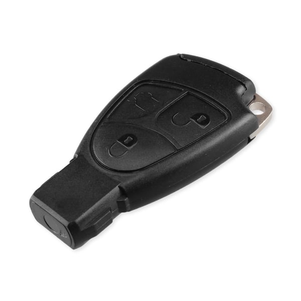 3-knapps nøkkelskall + batteriholder til Mercedes Benz