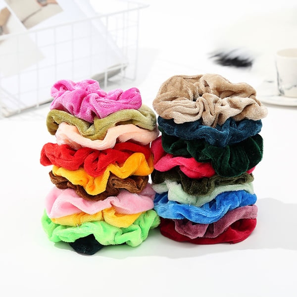 3 fløyelshår Scrunchies, hårbånd, hårbånd, hårbånd