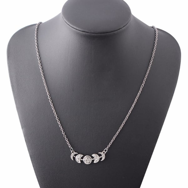 Choker Måne Wicca Halvmåne Månfas Triple Moon Pagan