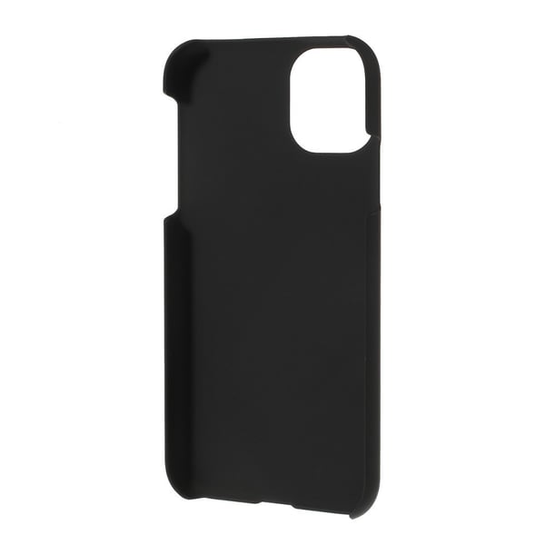Gummibelagt hårdt bagcover i plastik til iPhone 11 Pro - Sort