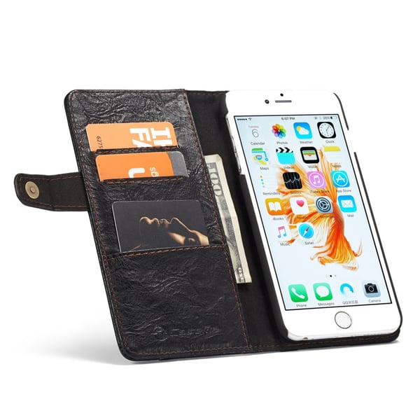 CaseMe iPhone 6 & 6S Crazy Horse -kuvioinen nahkakotelo