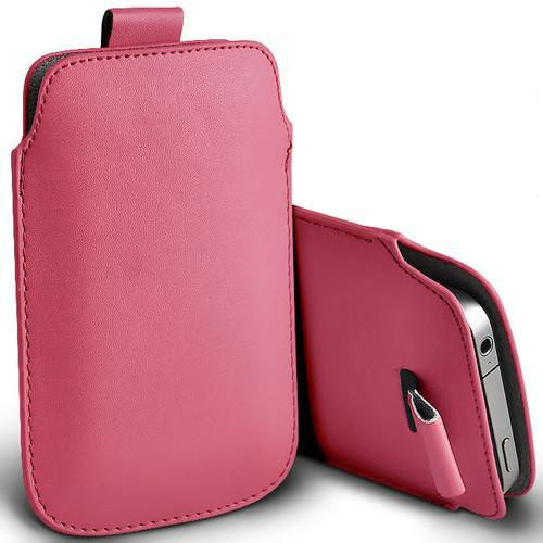 Pull tab / Läderficka - Passar iPhone 5/5S/5C/SE